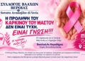 Βέροια: Εκδήλωση για την πρόληψη του καρκίνου του μαστού από τον Σύλλογο Βλάχων
