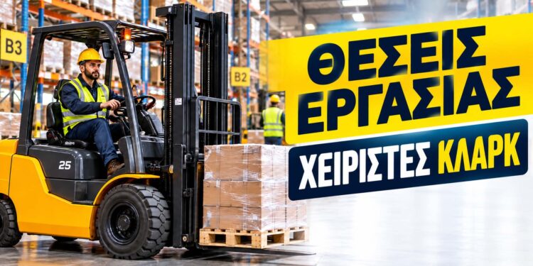 Θέσεις εργασίας για χειριστές κλαρκ